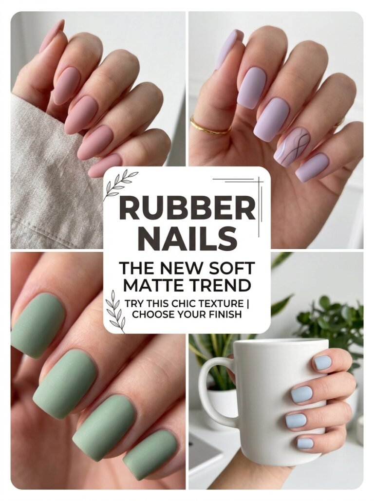 Latest Rubber Nails That Give the Coolest Tactile Finish